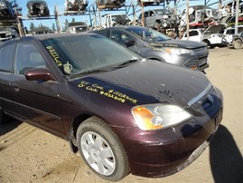 2001 Honda Civic EX Purple Sedan 1.7L Vtec AT #A22608